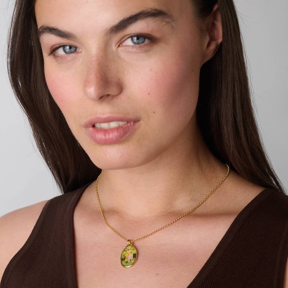 The Keepsake Oval Photo Necklace in Gold Plating-2 The Keepsake Oval Photo Necklace in Gold Plating-2 product photo