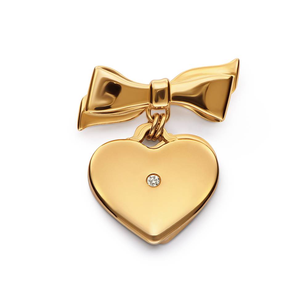 The Sweetheart Brooch in Gold Plating with 0.05CT Diamond-3 The Sweetheart Brooch in Gold Plating with 0.05CT Diamond-3 product photo