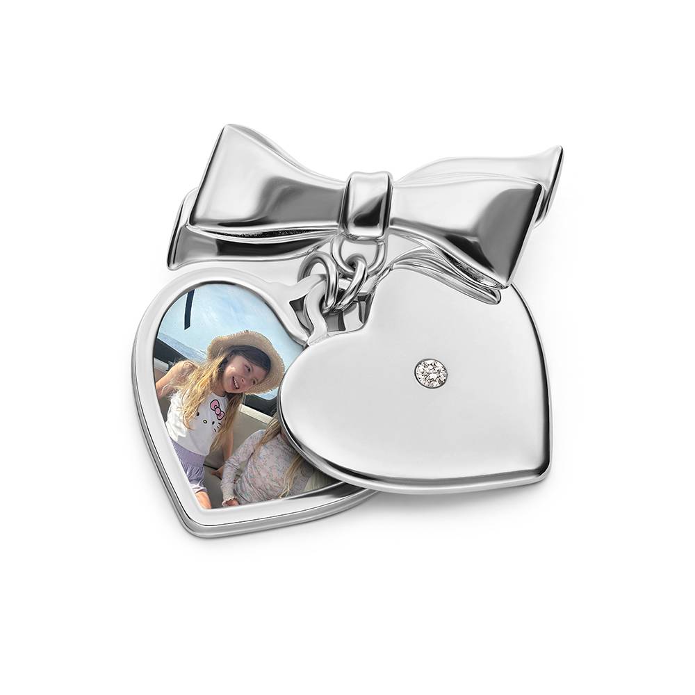 The Sweetheart Brooch in Silver with 0.05CT Diamond-1 The Sweetheart Brooch in Silver with 0.05CT Diamond-1 product photo