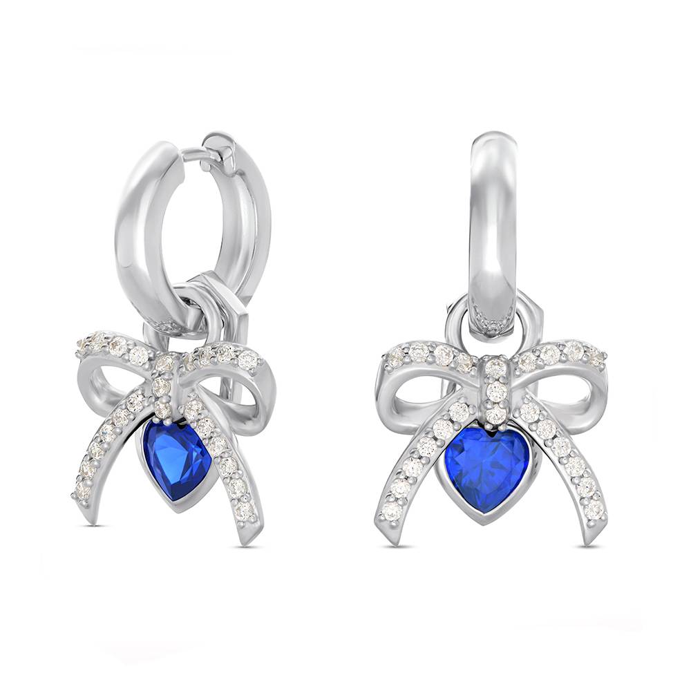 Tied To You Hoop Earrings in Sterling Silver-7 Tied To You Hoop Earrings in Sterling Silver-7 product photo