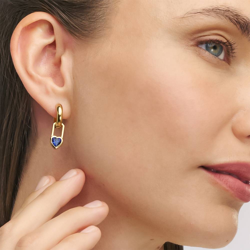 Tied To You Hoop Earrings in Vermeil-5 Tied To You Hoop Earrings in Vermeil-5 product photo