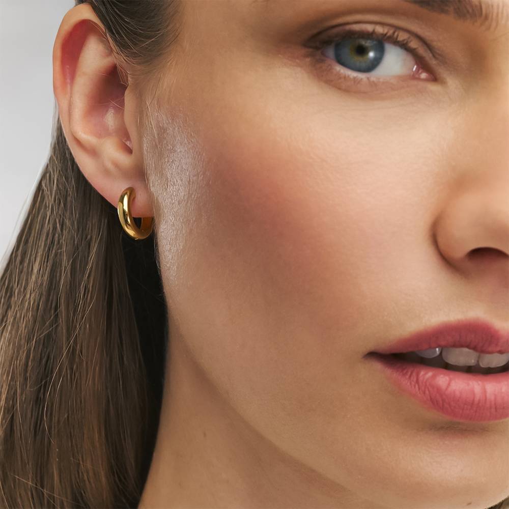 Tied To You Hoop Earrings in Vermeil-3 Tied To You Hoop Earrings in Vermeil-3 product photo