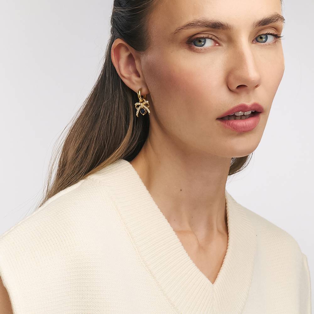 Tied To You Hoop Earrings in Vermeil-2 Tied To You Hoop Earrings in Vermeil-2 product photo