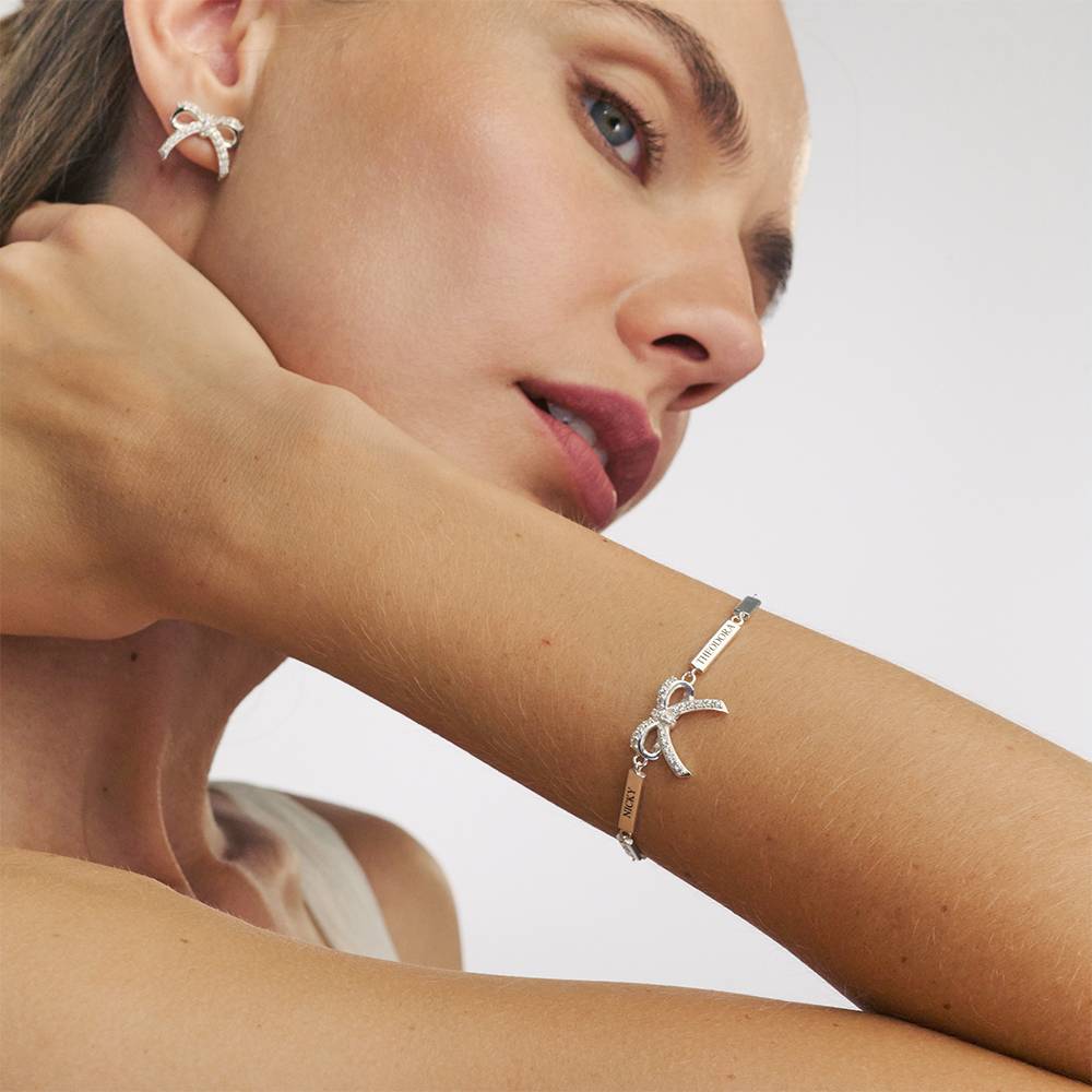 Tied With A Bow Bracelet in Sterling Silver-4 Tied With A Bow Bracelet in Sterling Silver-4 product photo