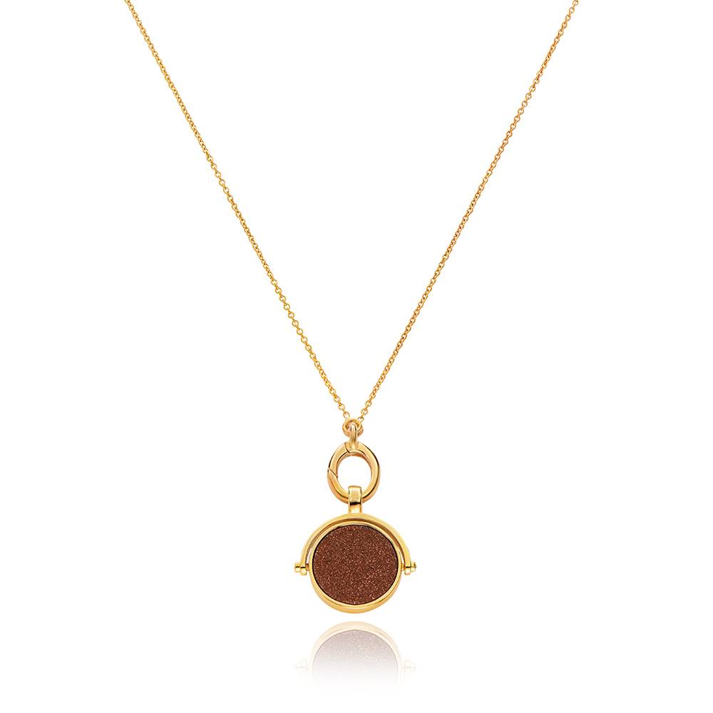 Wishing Star Spinner Pendant in Vermeil-4 Wishing Star Spinner Pendant in Vermeil-4 product photo