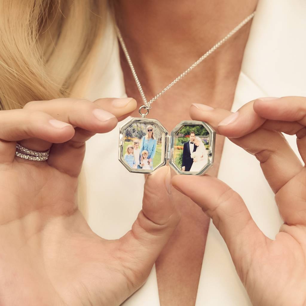 Wrapped With Love Locket in Sterling Silver-2 Wrapped With Love Locket in Sterling Silver-2 product photo