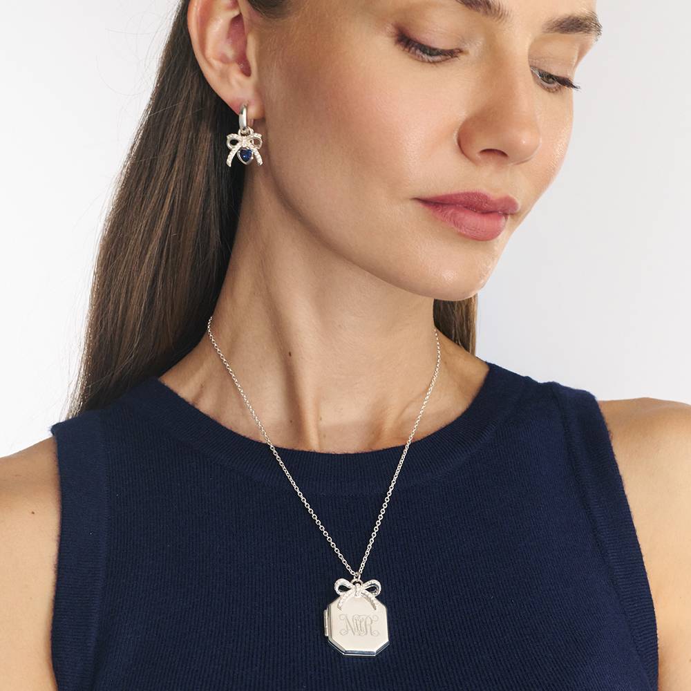 Wrapped With Love Locket in Sterling Silver-3 Wrapped With Love Locket in Sterling Silver-3 product photo