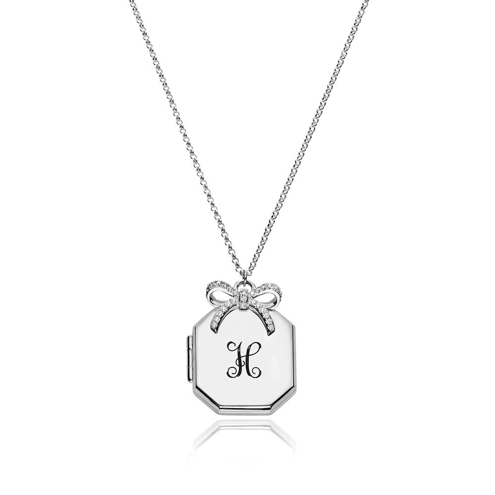 Wrapped With Love Locket in Sterling Silver-1 Wrapped With Love Locket in Sterling Silver-1 product photo