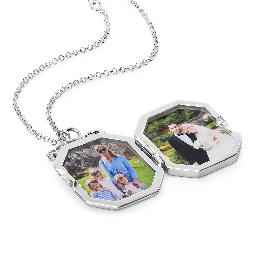 Wrapped With Love Photo Locket in Sterling Silver-2 product photo
