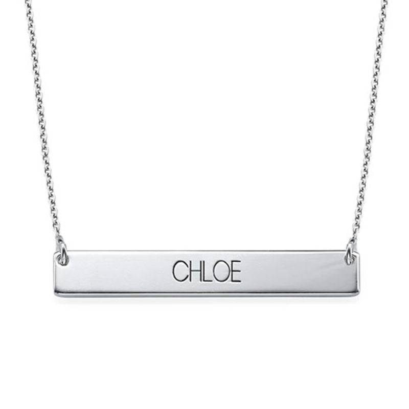 Bar Necklace in All Capital Letters-2 product photo