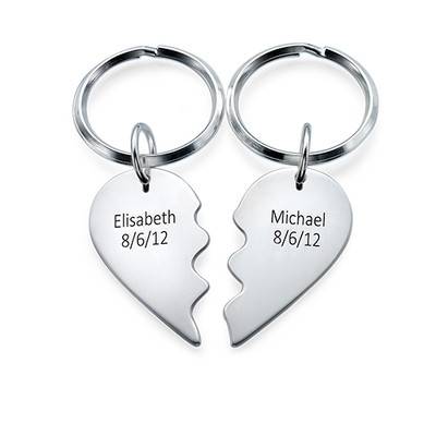 Breakable Heart Keychain in Sterling Silver-2 product photo