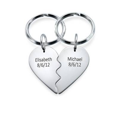 Breakable Heart Keychain in Sterling Silver-5 product photo