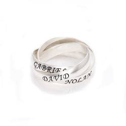 Theo Grace Charlize Russian Ring in Silver
