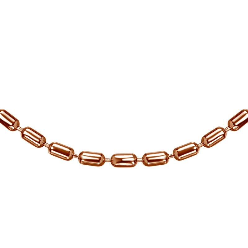 Cylinder Bead Chain - Rose Gold Plated-2 product photo