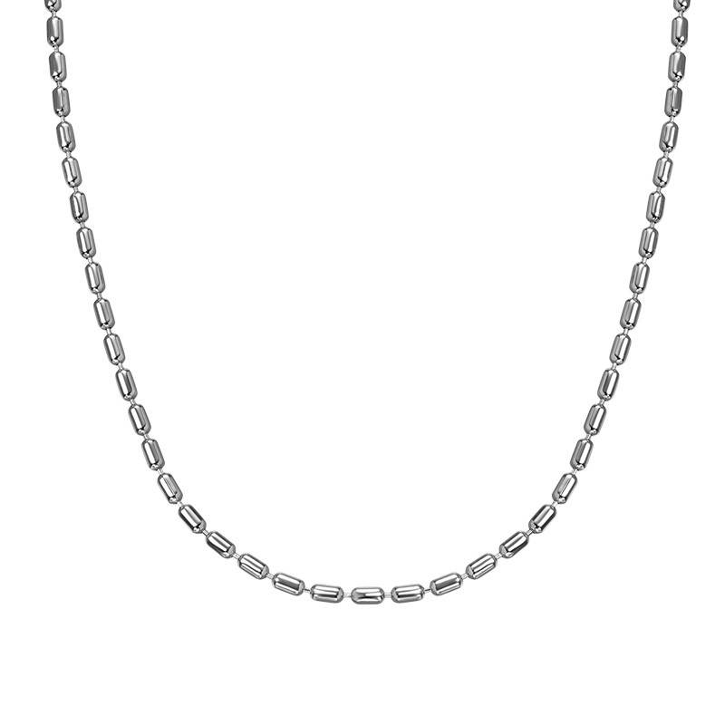 Cylinder Bead Chain - Silver-2 product photo