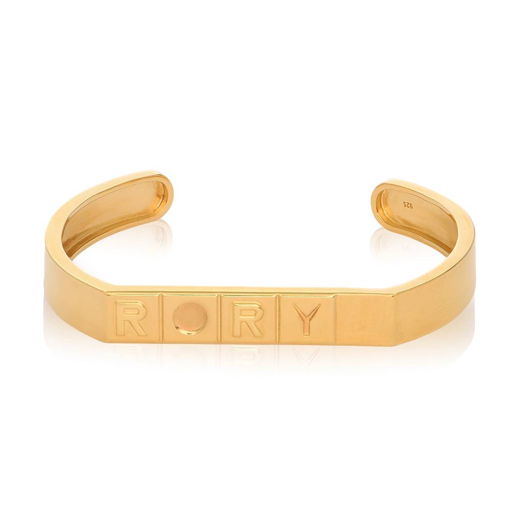 Domino ™ Unisex Board Cuff in 18k Gold Plating-8 product photo