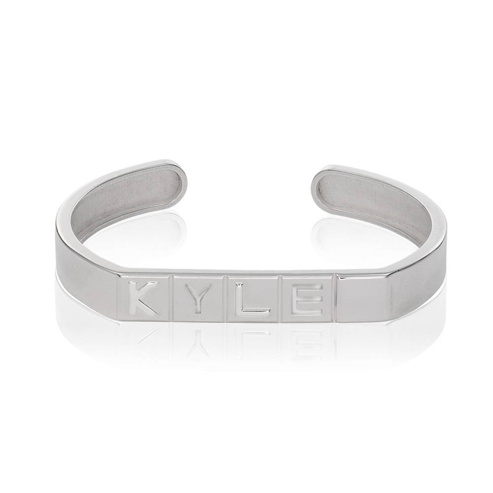 Domino ™ Unisex Board Cuff in Sterling Silver-1 product photo