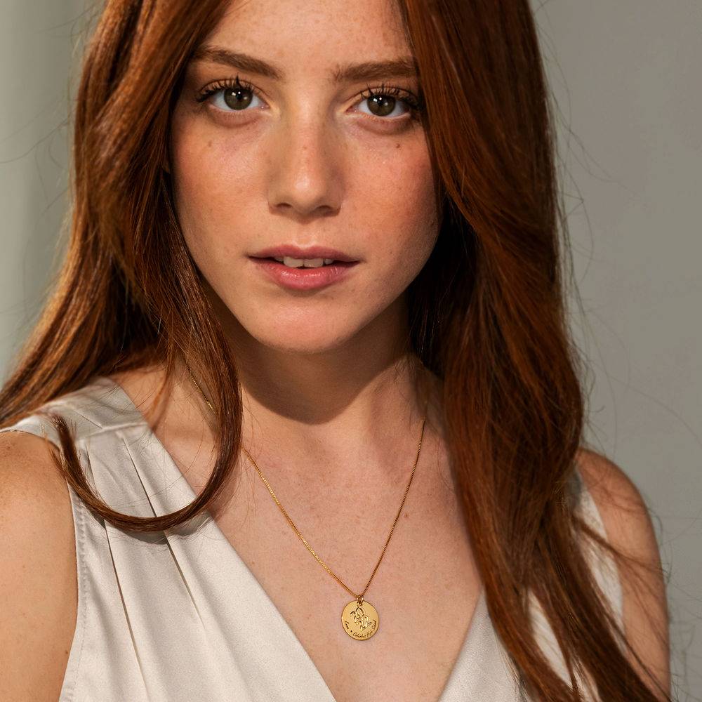 Engraved Graduation Necklace in Gold Plating-3 product photo