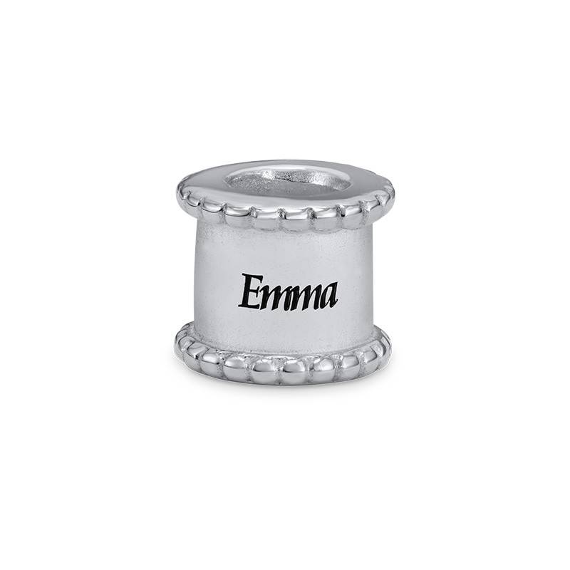 Engraved Round Bead in Sterling Silver-2 Engraved Round Bead in Sterling Silver-2 product photo