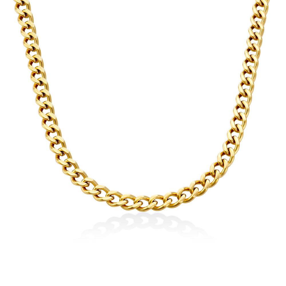 Harper Cuban Link Chain in 18K Gold Plated Stainless Steel-4 Harper Cuban Link Chain in 18K Gold Plated Stainless Steel-4 product photo