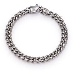 Men's Initial Cuban Link Bracelet - Adjustable Gold/Silver Chain Bracelet With Letter Charm, Gift For Him, Dad, Husband