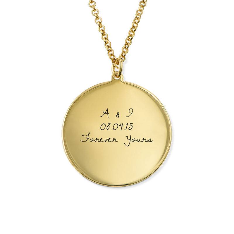 Love Note Circle Necklace in Gold Plating-6 product photo