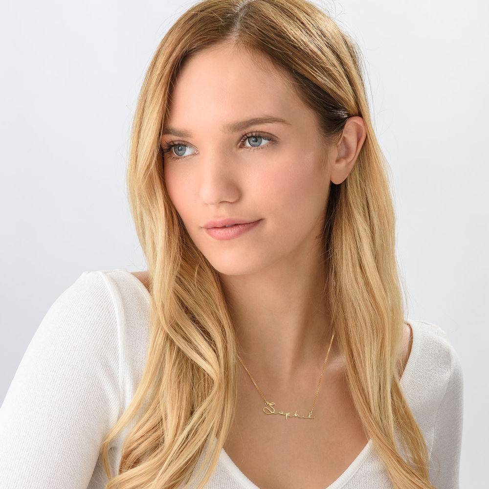 Signature Style Name Necklace in 18K Gold Vermeil - Version-3 Signature Style Name Necklace in 18K Gold Vermeil - Version-3 product photo