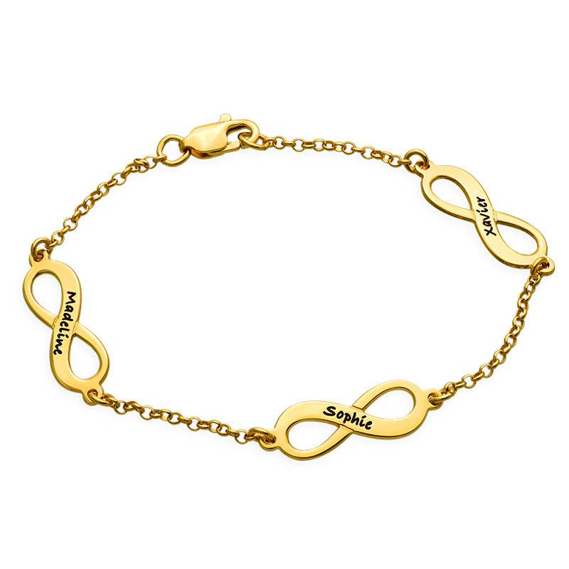 Multiple Infinity Bracelet in 18K Gold Plating-2 product photo