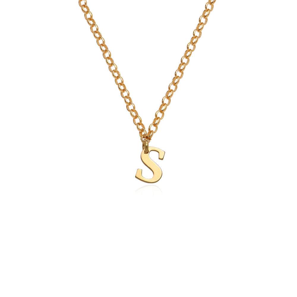 Initial Choker Name Necklace in Gold Plating-4 Initial Choker Name Necklace in Gold Plating-4 product photo