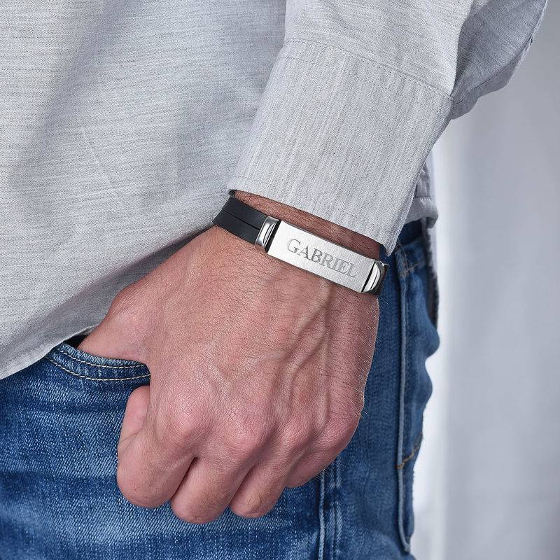 Personalized Leather Bracelet for Men-2 product photo