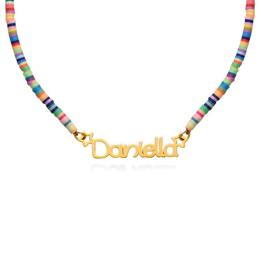 Rainbow Magic Girl's Name Necklace in 18K Gold Plating - Version-1 product photo