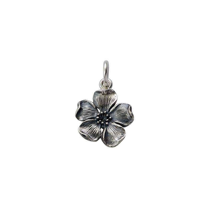Flower Charm in Sterling Silver-1 Flower Charm in Sterling Silver-1 product photo