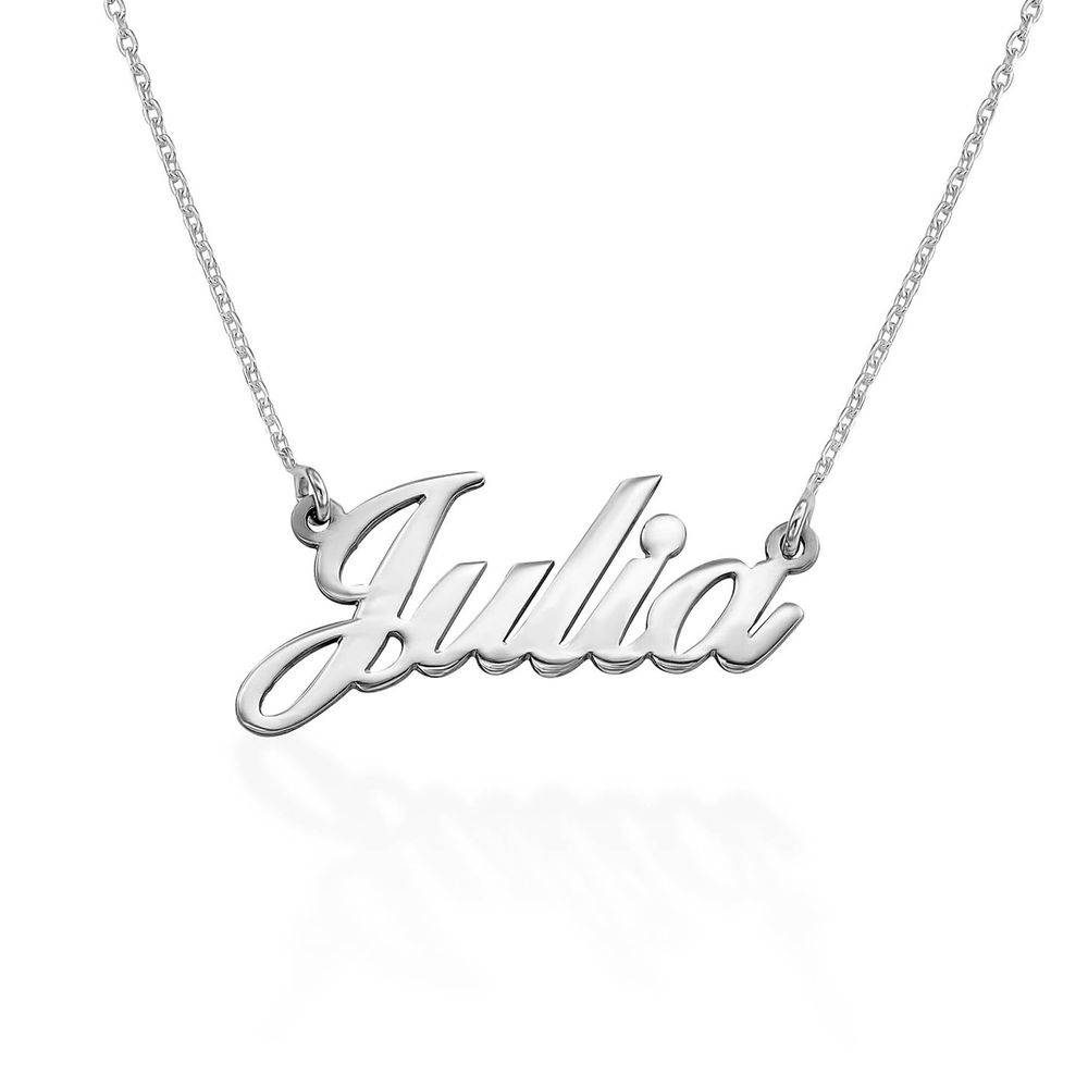 Hollywood Small Name Necklace in Premium Silver - Version-1 product photo