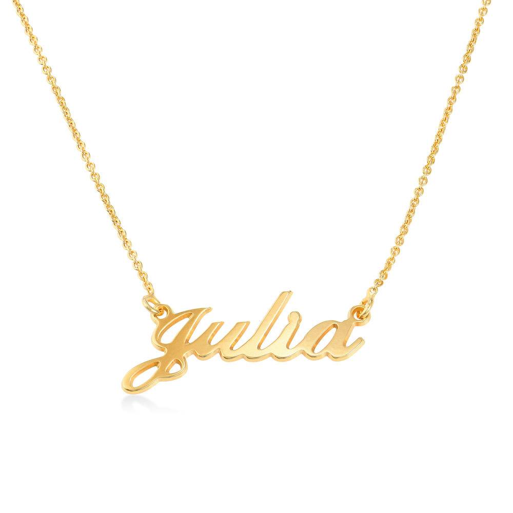 Hollywood Small Name Necklace in 18K Gold Plating - J-1 product photo