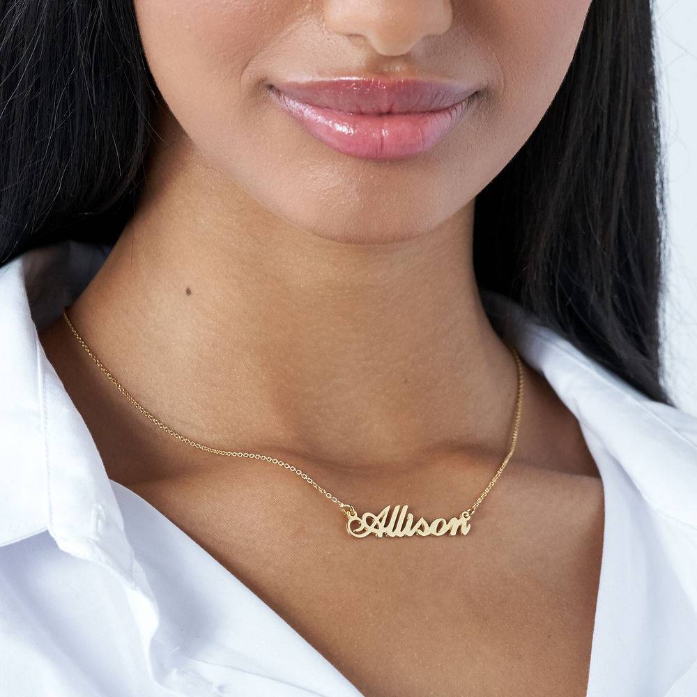 Hollywood Small Name Necklace in 18K Gold Plating - J-2 product photo
