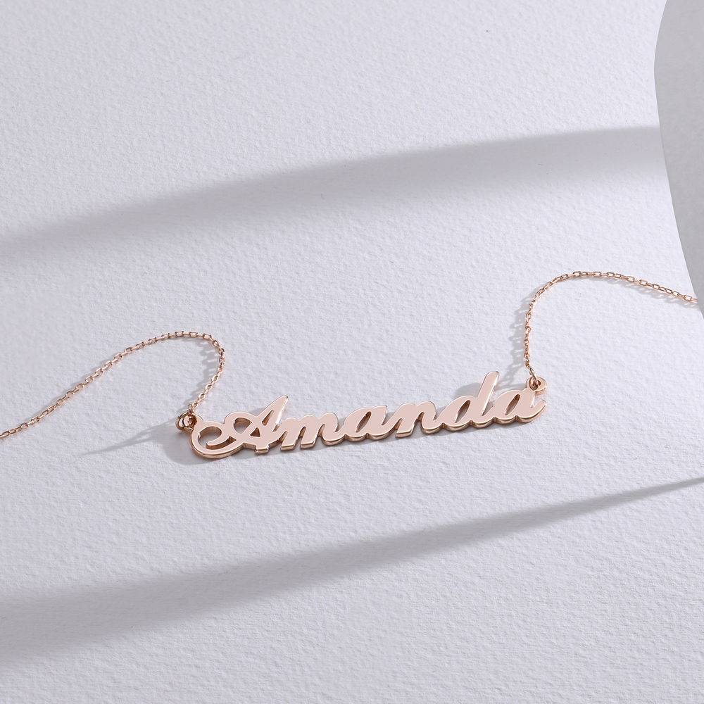 Hollywood Small Name Necklace in 14K Rose Gold-3 Hollywood Small Name Necklace in 14K Rose Gold-3 product photo