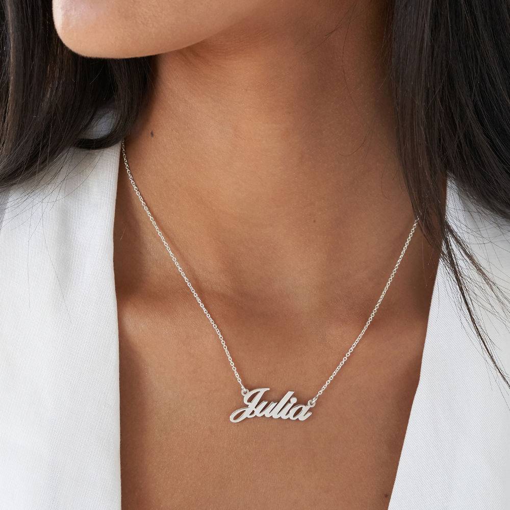 Hollywood Small Name Necklace in Sterling Silver-1 Hollywood Small Name Necklace in Sterling Silver-1 product photo