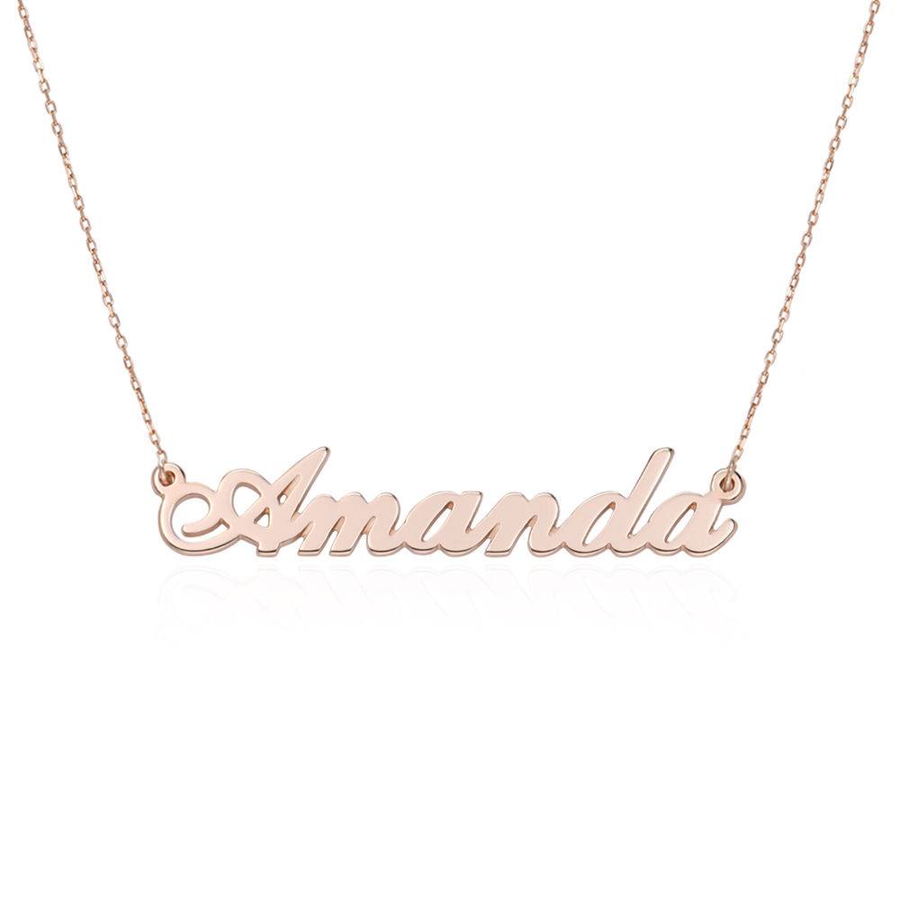 Hollywood Small Name Necklace in 14K Rose Gold-2 Hollywood Small Name Necklace in 14K Rose Gold-2 product photo