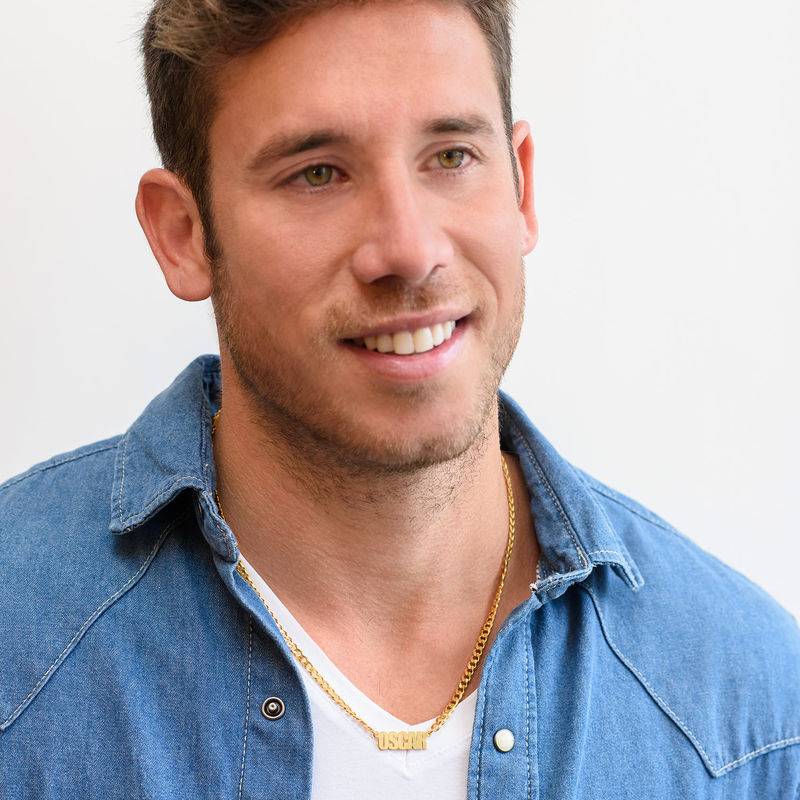 Thick Chain Name Necklace in 18K Gold Plating-4 product photo