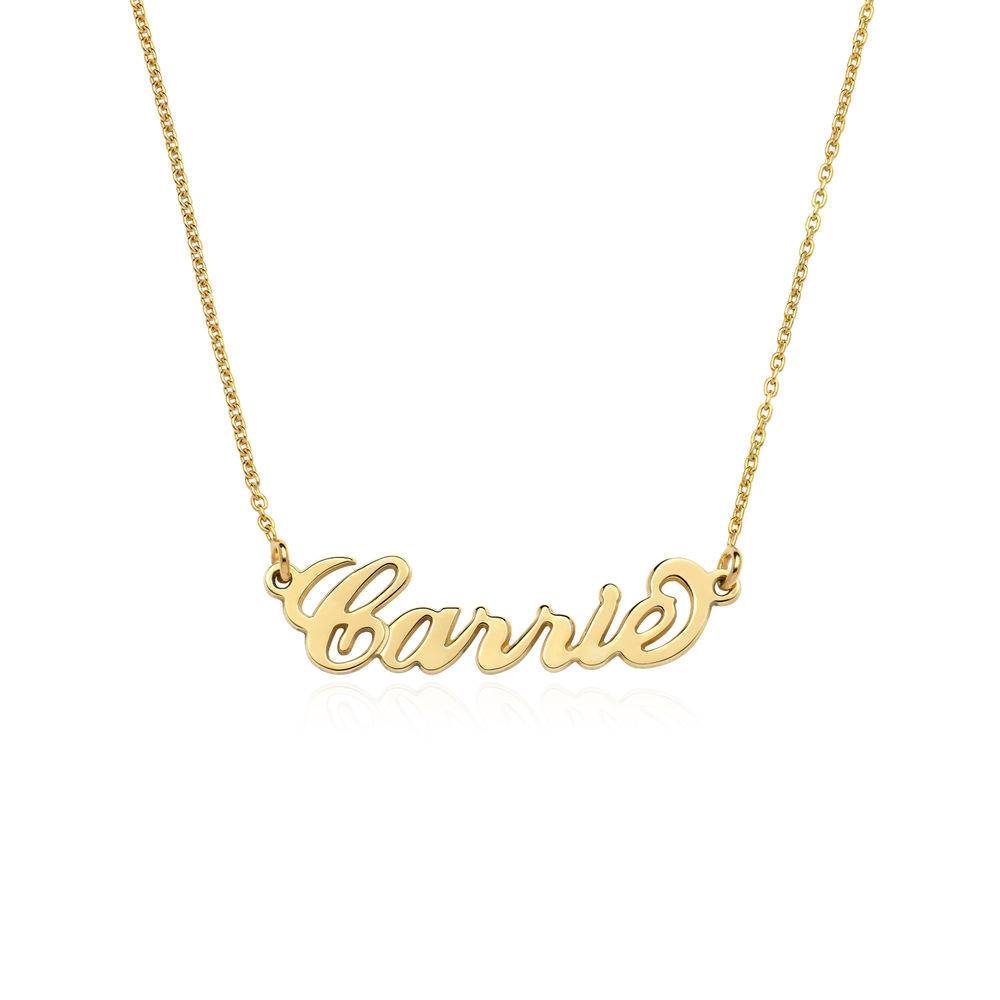 Small Carrie Name Necklace in Gold Plating - Version-1 product photo