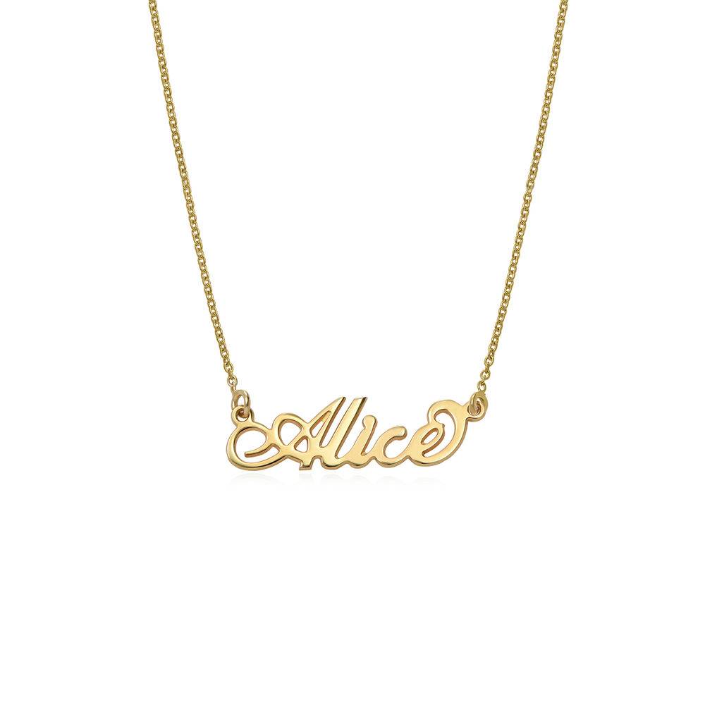 Small Carrie Name Necklace in Gold Plating - Version-2 product photo