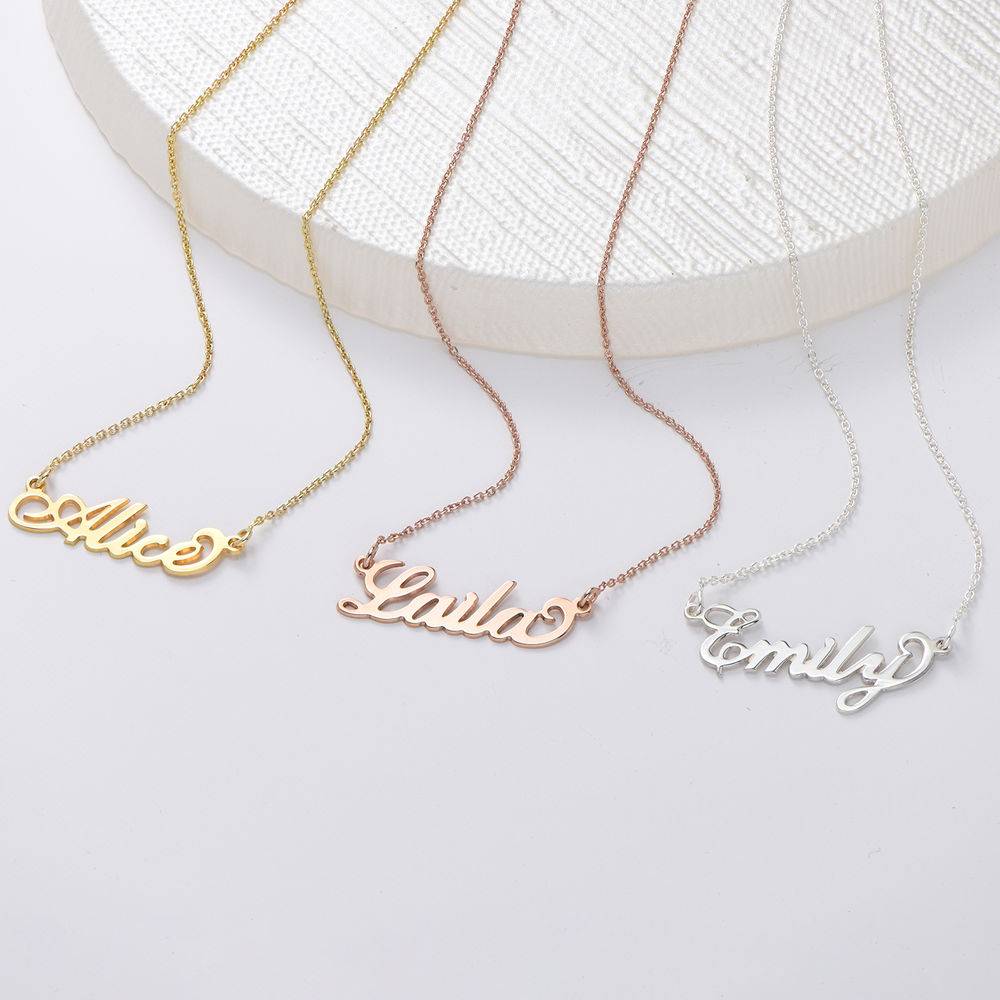 Small Carrie Name Necklace in Gold Plating - Version-3 product photo